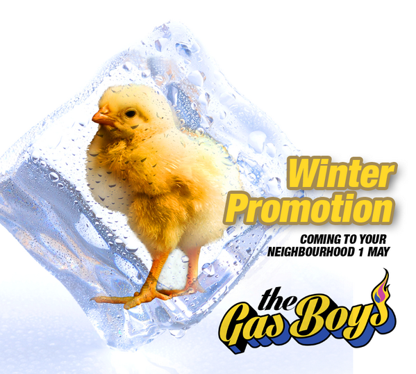 nosweatgas's tweet photo. This chill in the air can mean only one thing: THE GAS BOYS' WINTER PROMOTION IS NEAR! #powercuts #Eskom http://t.co/11QgITlmJa