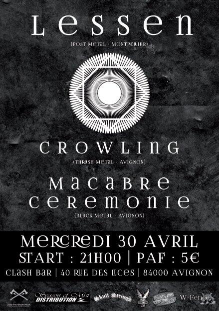 MacabreC's tweet image. Prochain live le Mercredi 30 Avril au Clash Bar (Avignon 84)  #metal #avignon