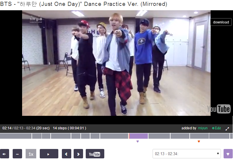 BTS 'We Are Bulletproof Pt 2' mirrored Dance Practice 