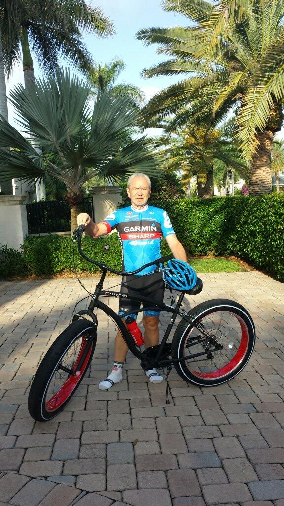 Lord_Sugar's tweet photo. my friends at @garminuk have enteted me in the vetrans tour de france and provided a special bike http://t.co/OnurAWBvHC
