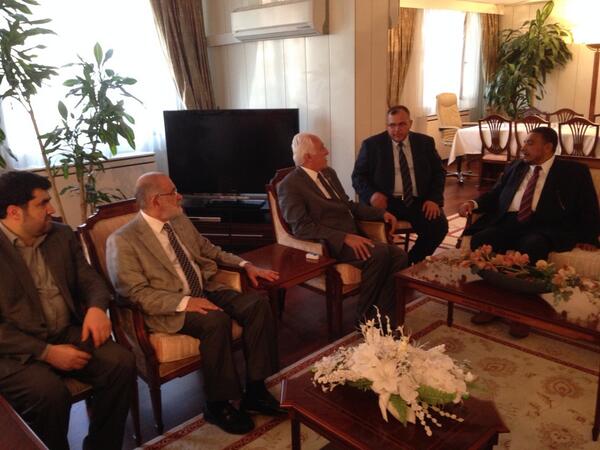 Kamalak'ın Irak heyeti kabulüne Temel Karamollaoğlu, Birol Aydın ve Dr Necmettin Çalışkan eşlik etti