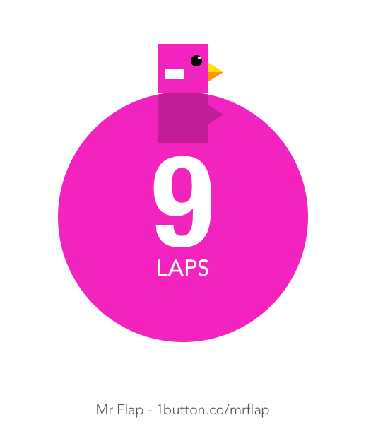 I just did 9 laps! #MrFlap 1b.cm/mrflap/app