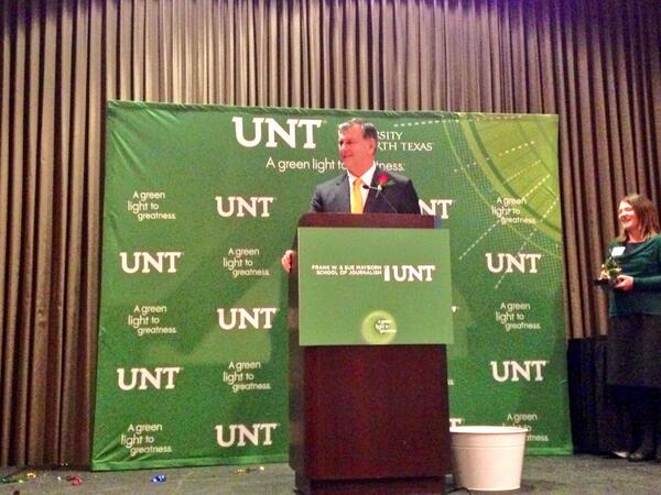 #Dallas Mayor Rawlings at the #CelebrateMayborn event last night! Very well spoken, nice of him to attend! #UNT