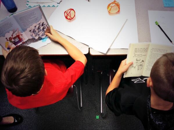 Love watching them read while they wait! #awesomestudents