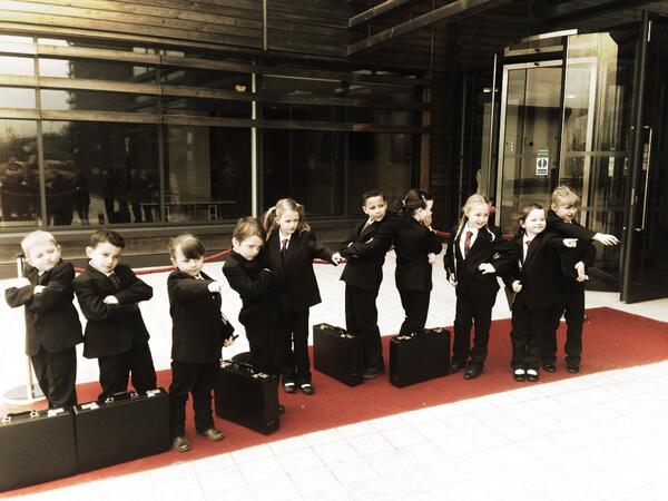 FayreAndSquare's tweet photo. The #LittleLeaders mean business today... http://t.co/8LIRvrEOo7