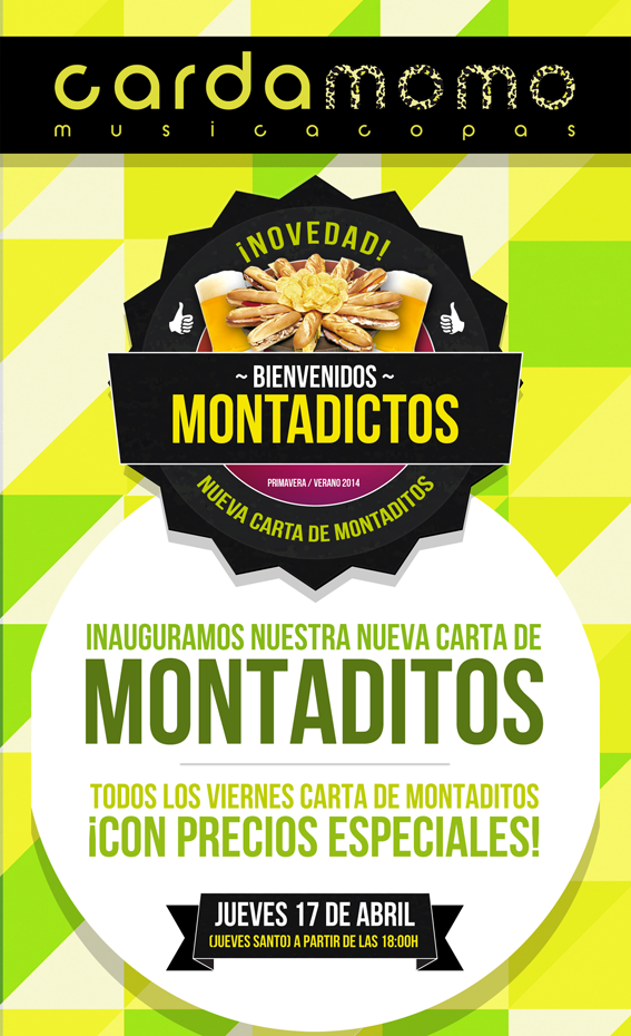 cardamomoclub's tweet photo. Hoy 19:00h INAGURACION del MONTADITO 
Terrazita,Jarra Cerveza y Montadito......2´50€ http://t.co/Psb7QareR4
