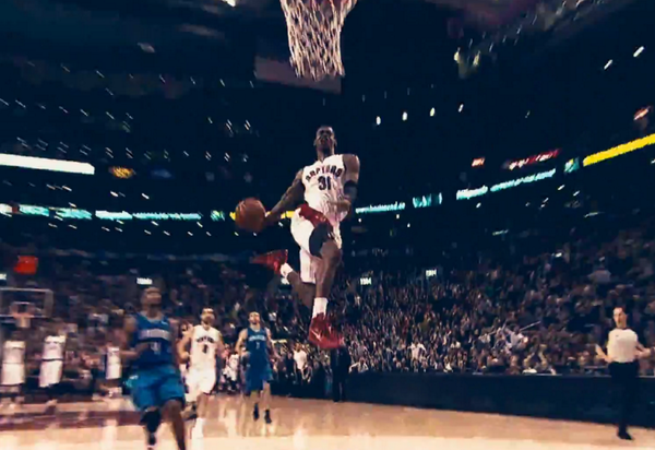 BleacherReport's tweet photo. VIDEO: The Toronto Raptors released an epic hype video for the playoffs called "We The North" http://t.co/D8aNoYZe4S http://t.co/0XViecf4wk
