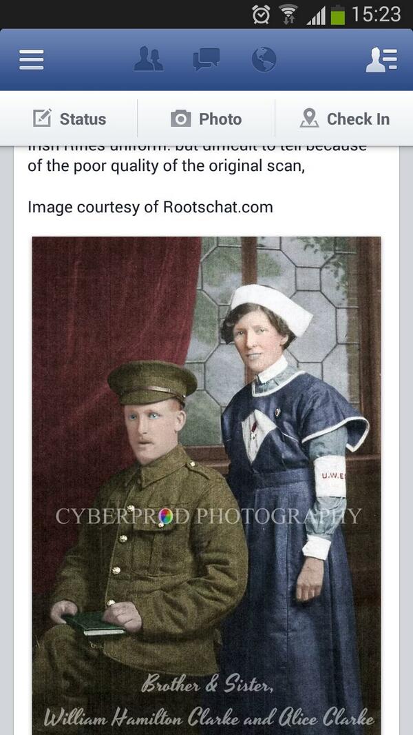 LavertySharon's tweet photo. @UlsterDivision @36th sister and brother. http://t.co/9GIIyZ8vTT