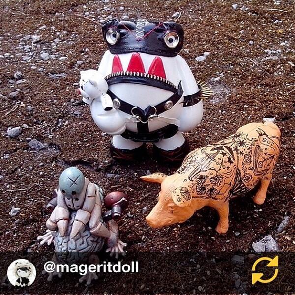 McZhy's tweet image. RG @mageritdoll: Strange meetings in the Countryside with #ZubyMcField , #jumpingbrain and the fantastic tattooed...