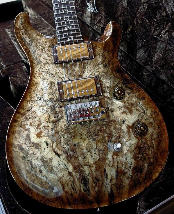 DailyGuitarPics's tweet photo. PRS Private Stock with a  Spalted Maple Top. http://t.co/uC1lYFnIuq