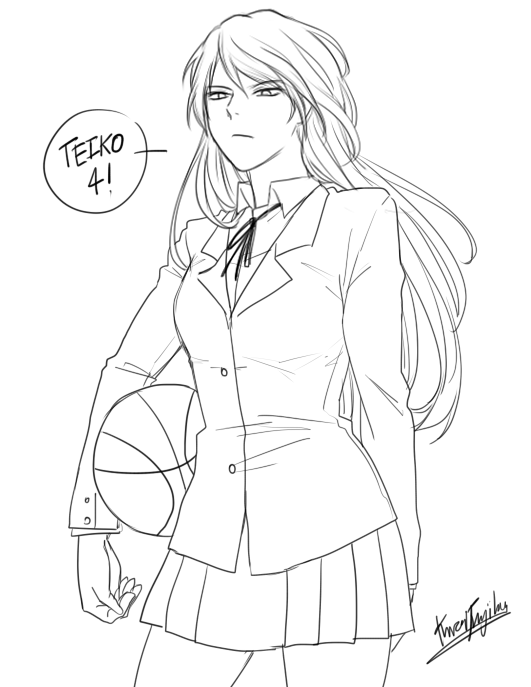 ขุ่นพี่รุ้งงงงงง ชูโกะเซมไปย์ 555555555 #โดนตบ #KnB #KurokoNoBasket 