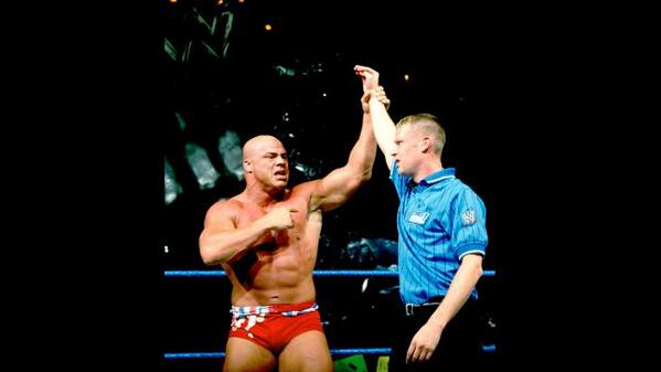 babyhebner's tweet image. “@BelievexInxHBK: @RealKurtAngle &amp;amp; @babyhebner #throwbackthursday http://t.co/8kaVd4AVz0” Nice throwback!! Always loved working with Kurt!!