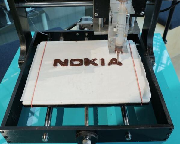 Cool! RT @nokia: Nokia and 3D printing meet Chocolate leading to #EdibleTech... Enjoy: nokia.ly/chokia #Chokia