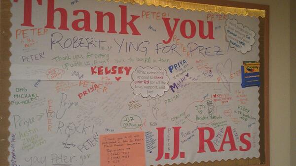 ecside's tweet image. #RAappreciation “@TheColumbiaLion: Cute bulletin board in john jay http://t.co/RnDFEAOz4G”