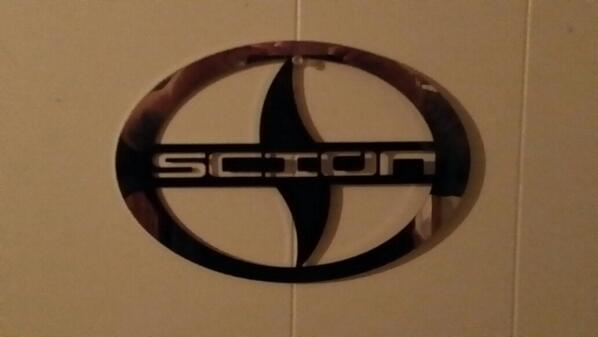 TheRealDZona's tweet image. Made this @scion emblem today at work. Made out of 16 gage polished stainless steel. #ScionFRS #scionfan