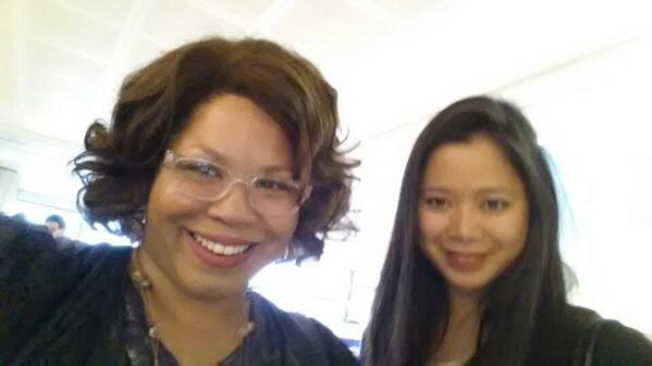 ch3ryl's tweet photo. Photo: @katborlongan & me at #failconfr - perfect panel moderator & french civic tech pioneer! http://t.co/LEvOejh0j4