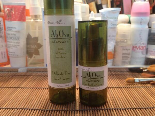 ABOVO skin care healing moisturizer.