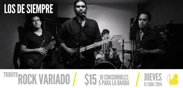 Bierjausbar's tweet photo. El mejor #Rock y la mejor #chela están en Bierjaus.  Los de Siempre, hoy $10 para las chelas, $5 para la banda. http://t.co/LOX8PH5FiE