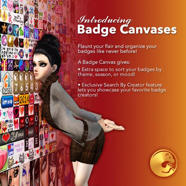 IMVU on X: Retweet this if you have Badge Canvases! #imvu #badgecanvas   / X