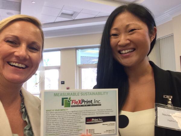 FlexPrintMPS's tweet image. @FlexPrint enjoying #CleantechOC - Sustainability Council of OC Presents Making Sustainability Work for Your Business
