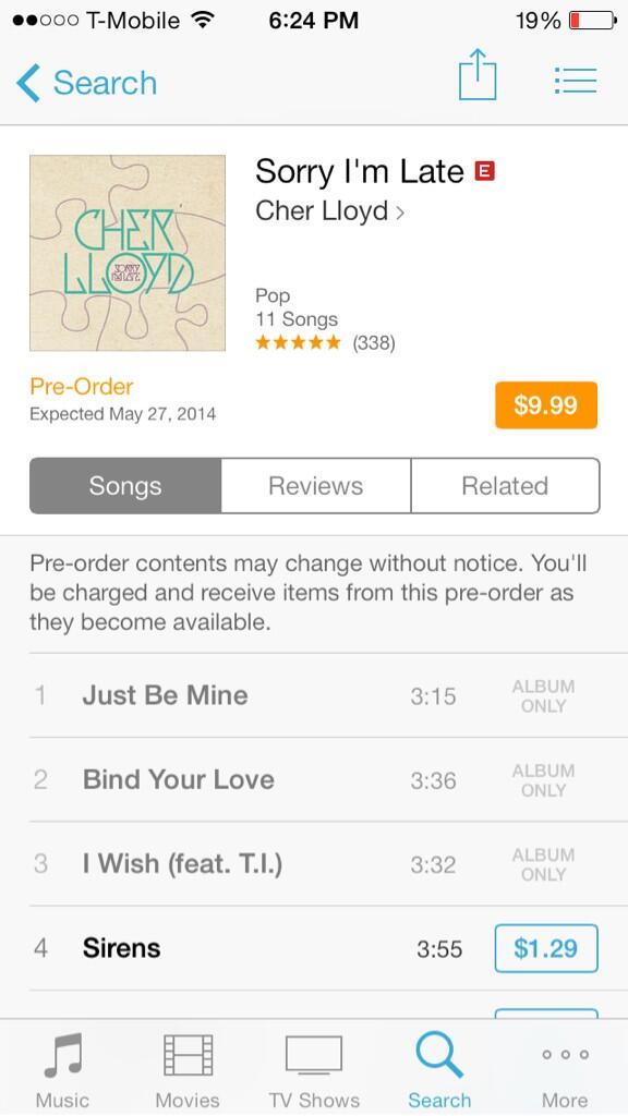 bocasweetys's tweet photo. @CherLloyd 😍😍 I can't wait to get it💕 http://t.co/qc07VGL2zy