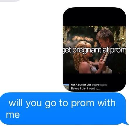 thottieproblems's tweet photo. asked bae to prom 😂 http://t.co/aRCxYrFH96