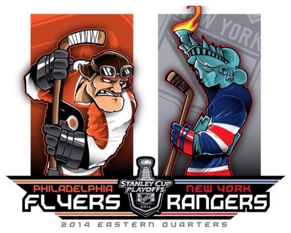 RT for The Philadelphia Flyers
FAV for The New York Rangers