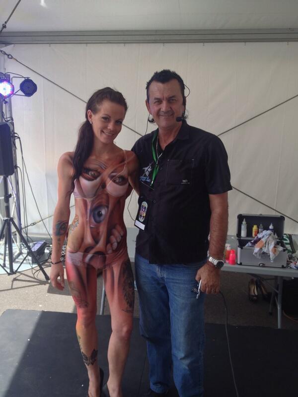 AdvanAirbrush's tweet photo. Body Art by Wayne Harrison @AdvanAirbrush #Bodypaint #bodypainting #custombody @Playboy http://t.co/o1PTvf3K6g