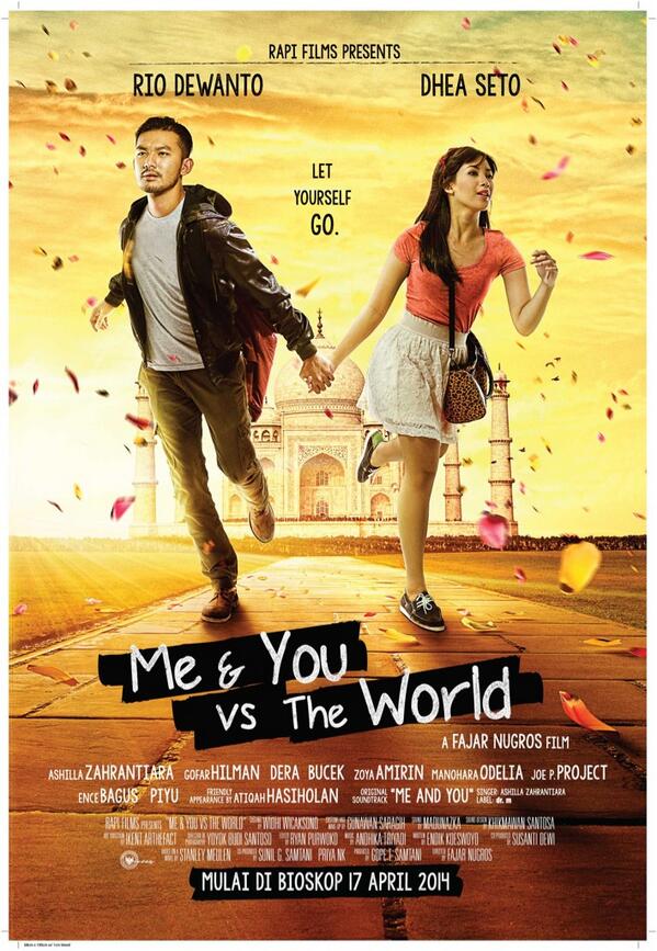 piyu_logy's tweet photo. Sedang tayang di bioskop. ME &amp; YOU VS THE WORLD. Cek jadwal di @cinema21 ya.. http://t.co/tOwlEx1Q55