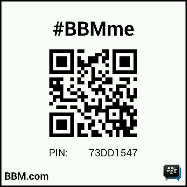 #BBMme PIN: 73DD1547
pin.bbm.com/73DD1547