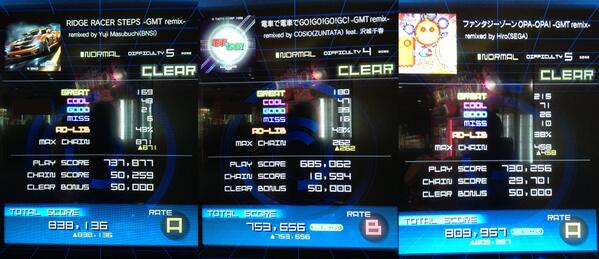 performai's tweet photo. ふぅ…今日はこのくらいにしておくか…（ﾌﾞﾙﾌﾞﾙ）…！この震え…これがグルーヴなのか…！（違う）#maimai #GMT2014 @groove_coaster http://t.co/swJkLGwOYm