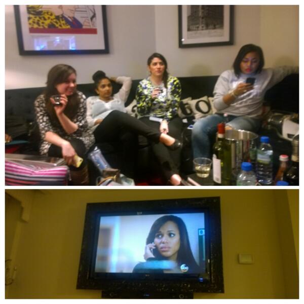 GlamazonDiaries's tweet photo. Reaction of the #PrettyGlamazonScandal gang after finding out about Maya's plot for the Prez #scandalfinale http://t.co/VPkP2C6qsH