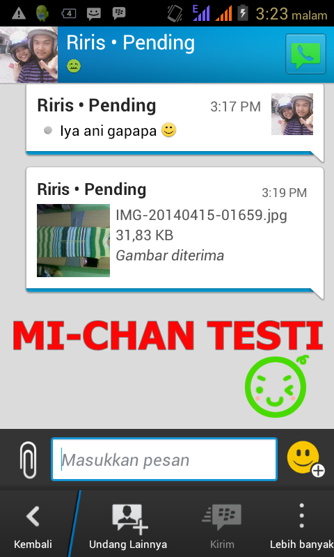 mnxxi's tweet photo. michan testi;) DILARANG MENGAMBIL TESTI http://t.co/hgdqLu1RT0