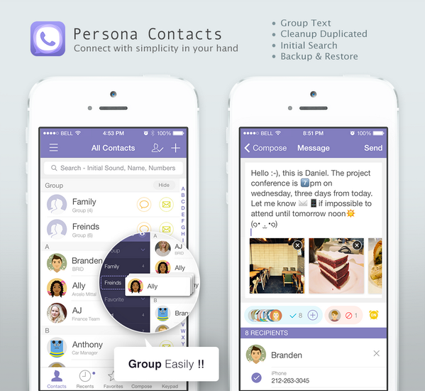BRIDapps's tweet photo. BRID released the Persona Contacts on 20th Feb 2014 http://t.co/fchOrv0EoB