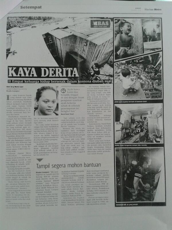 khatijah55's tweet photo. Harian Metro 18.4.14 Bantuan Kanak2 JKM untuk keluarga ini @hjhrohanikarim @NoorulAinur @NoraniJKM @KPWKM @JKMHQ http://t.co/JKNBowiv0I