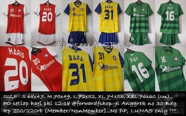 Minat #JerseyAISBDG? PO Kloter 2 s/d 11 Mei. Bahan DriFit + Kaos Kaki. Rp 200/220k (Member/Non). CP: <a href="/20haris20/">haris pramudiansyah</a>