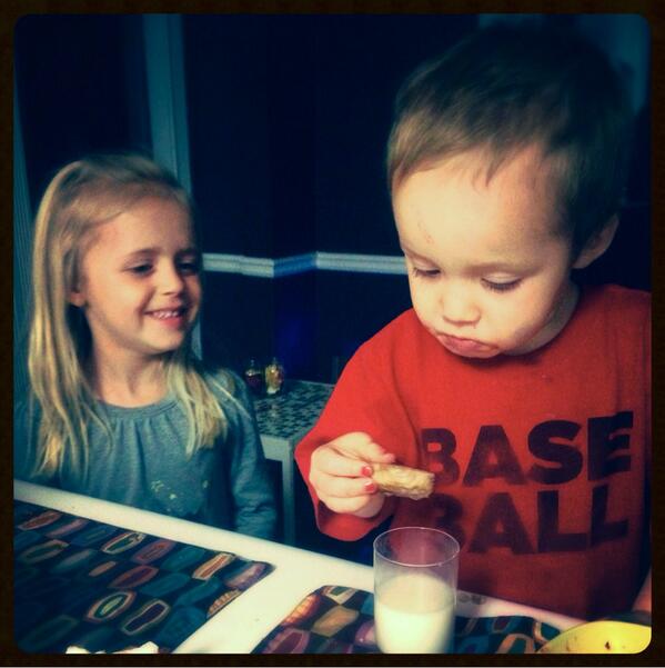 new food combo: turkey burger dipped in rice milk #100happydays #day34