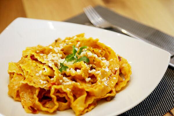 İtalyan usulü makarna..