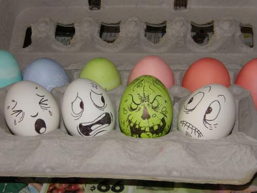 Be careful of those Easter eggs, you never know which one is a Zombie. HAPPY EASTER!