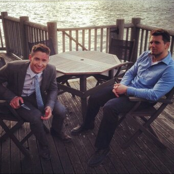 LuvmikeMIZanin's tweet photo. Thanks to Matthew McCaull for this photo of him and @mikethemiz on a break from filming #TheMarine4MovingTarget http://t.co/iFSKGJ8kcY