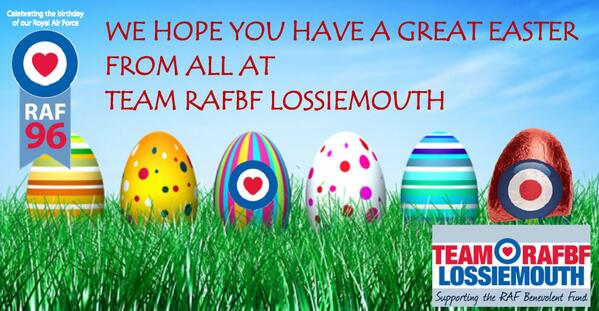 TeamRAFBFLossie's tweet photo. Happy Easter from Team RAFBF Lossiemouth. Celebrate with an #RAF96 ice cream from @FochabersIce for @RAFBF. http://t.co/Hw4t3o64A8