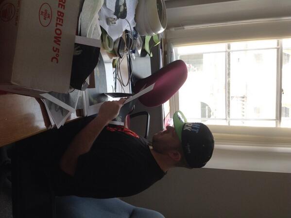 PhilAndMann's tweet photo. He's excited about spring camp! @KingsGeneration #springcamp2014 http://t.co/mD5eieLoUA