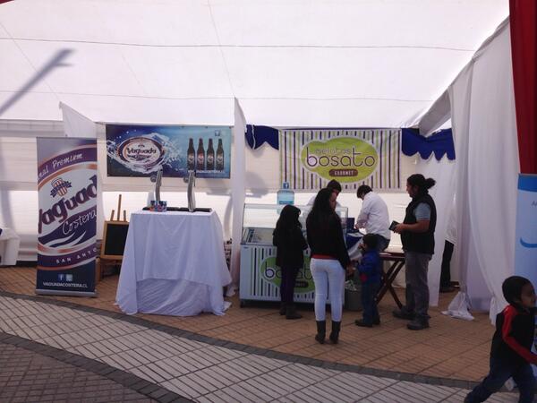 Ya instalados en la Expo Gourmet