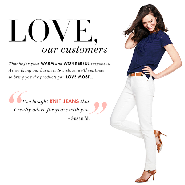 We love hearing what you'll miss most. As for us-we'll miss YOU! Shop your must-haves: bit.ly/1mjNfe8