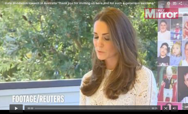 MirrorRoyal's tweet photo. http://t.co/wmmC3pHvyt Watch Duchess Kate's speech at Bear Cottage hospice #RoyalTourAus http://t.co/MkJfk2t9rn