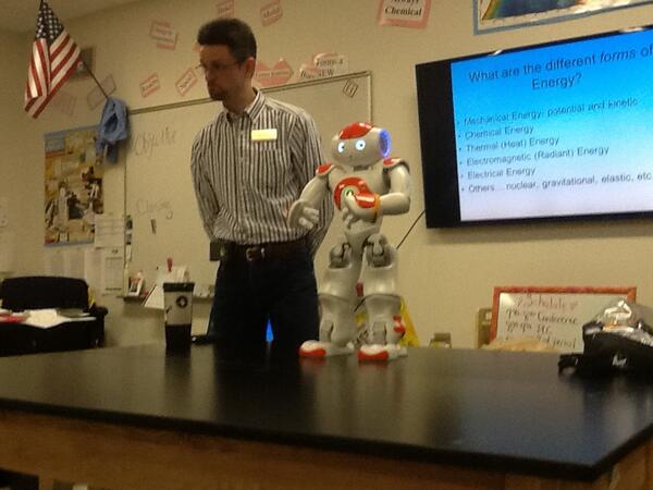 Robot Visitor NOW introduces students to energy!