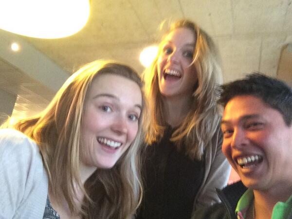 Jericho's eerste werkdag op co-student office! Having #fun!
