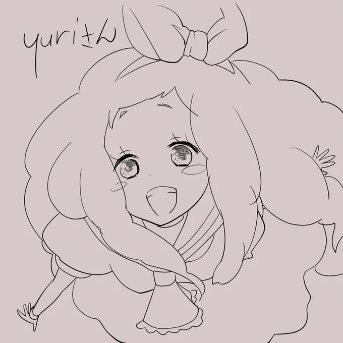 yuriさん 線画ガガガ 