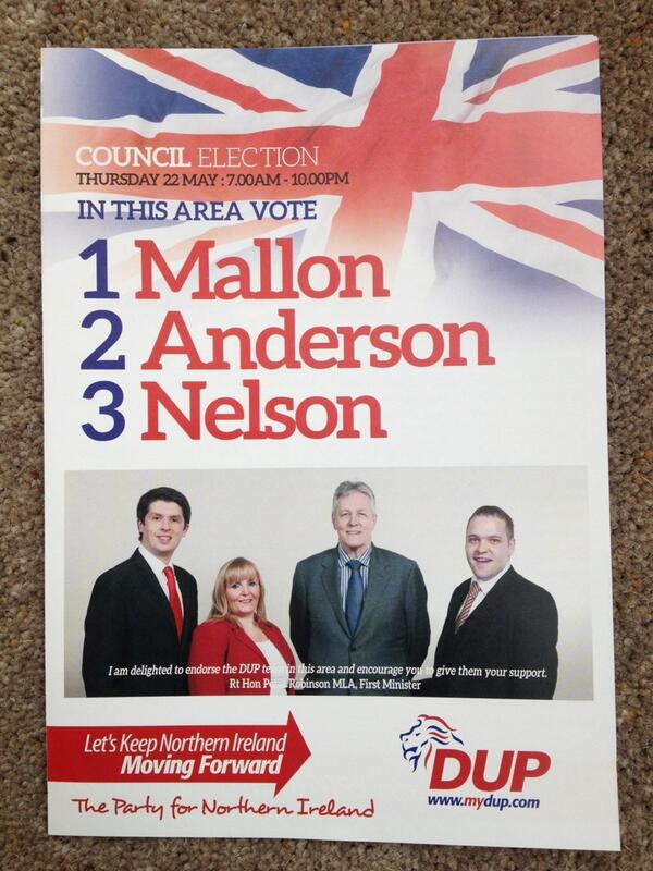 Leaflets have arrived! Vote Mallon #1 #CastlereaghSouth #TeamDUP