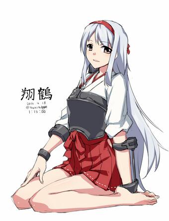 遅れて翔鶴さん #艦これ版深夜の真剣お絵描き60分一本勝負 